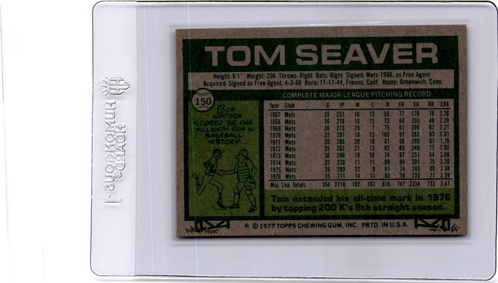 1977 Topps #150 Tom Seaver