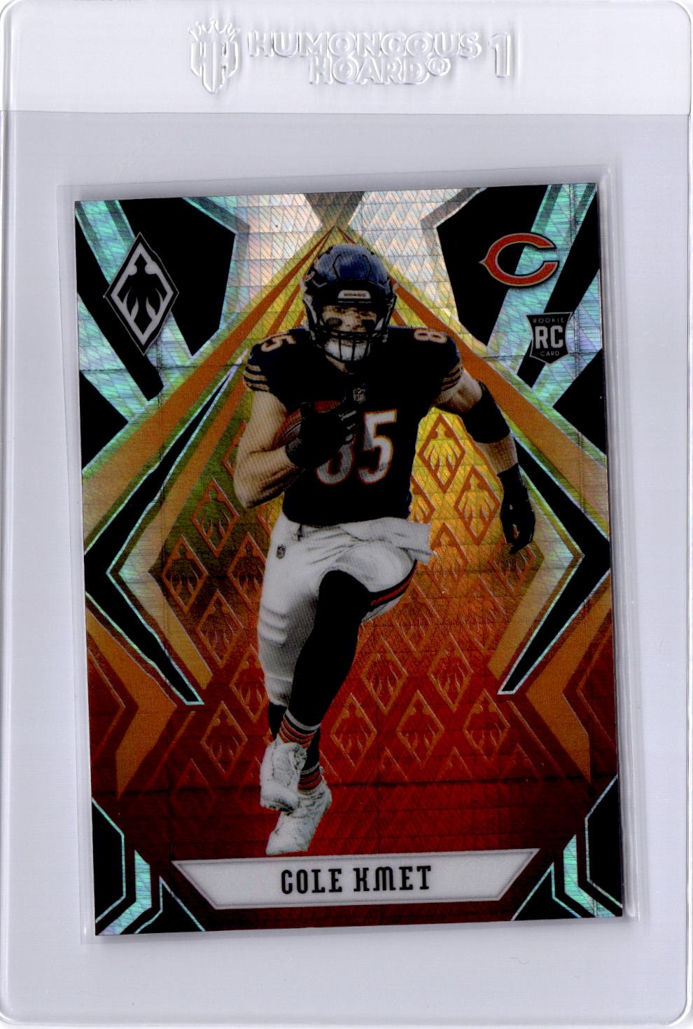 2020 Panini Phoenix #130 Cole Kmet Fire Burst