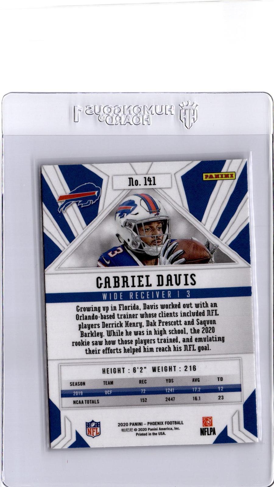 2020 Panini Phoenix #141 Gabriel Davis Fire Burst