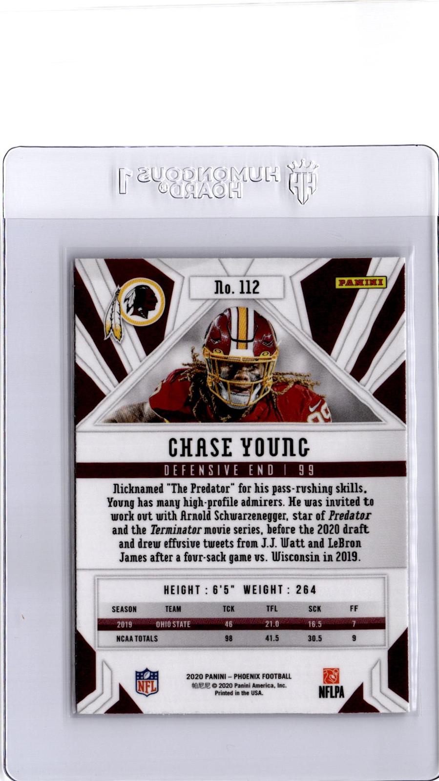 2020 Panini Phoenix #112 Chase Young Fire Burst