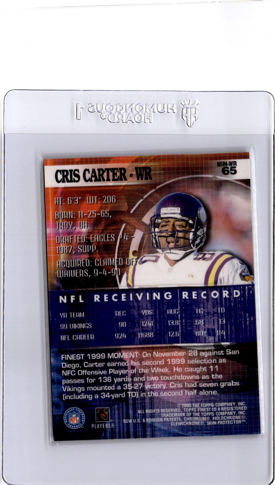 2000 Finest #65 Cris Carter