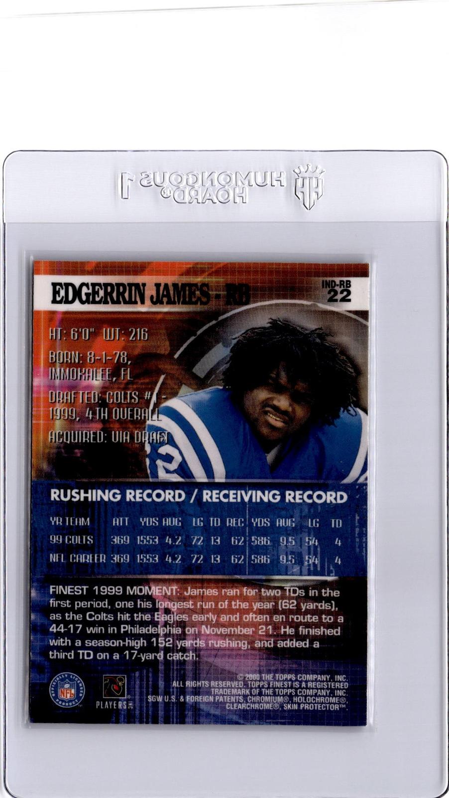 2000 Finest #22 Edgerrin James