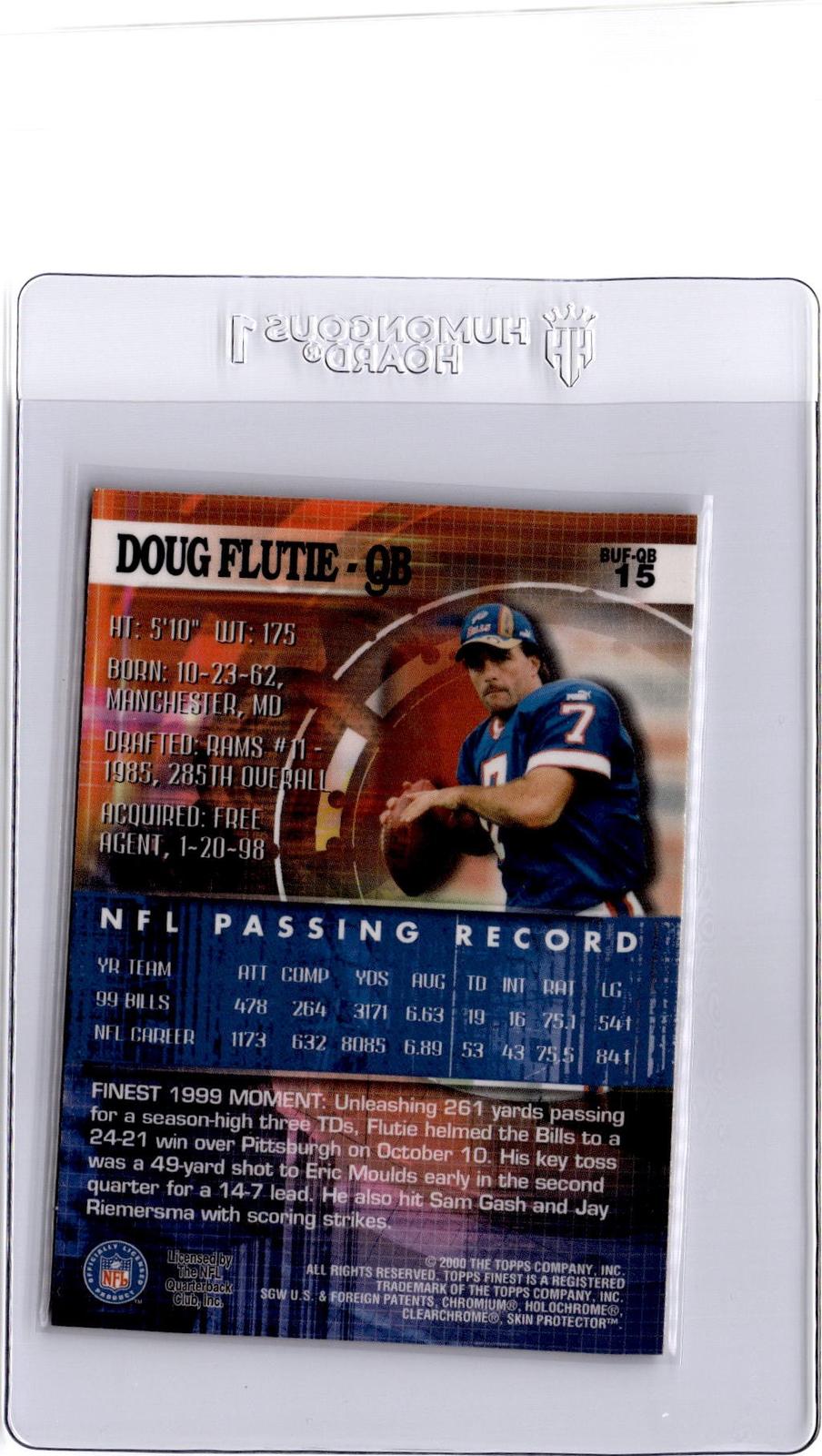 2000 Finest #15 Doug Flutie