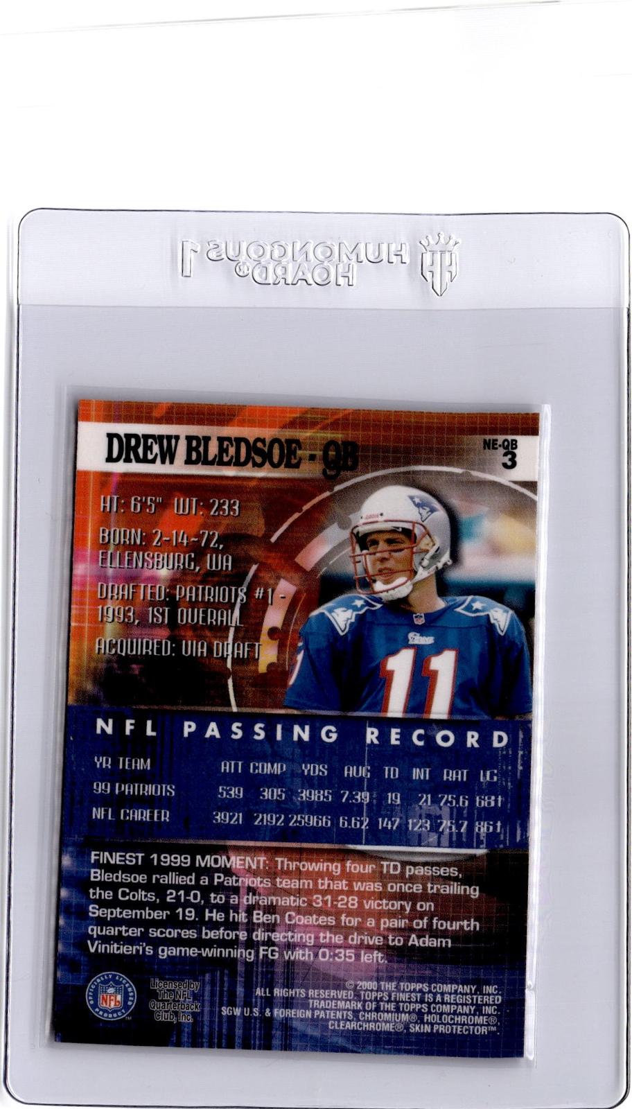 2000 Finest #3 Drew Bledsoe