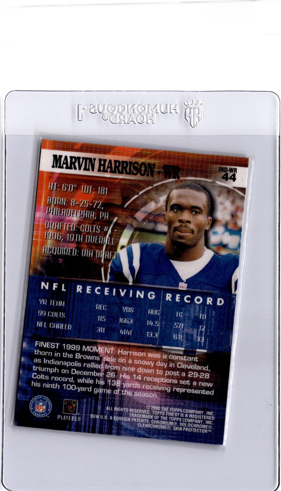 2000 Finest #44 Marvin Harrison