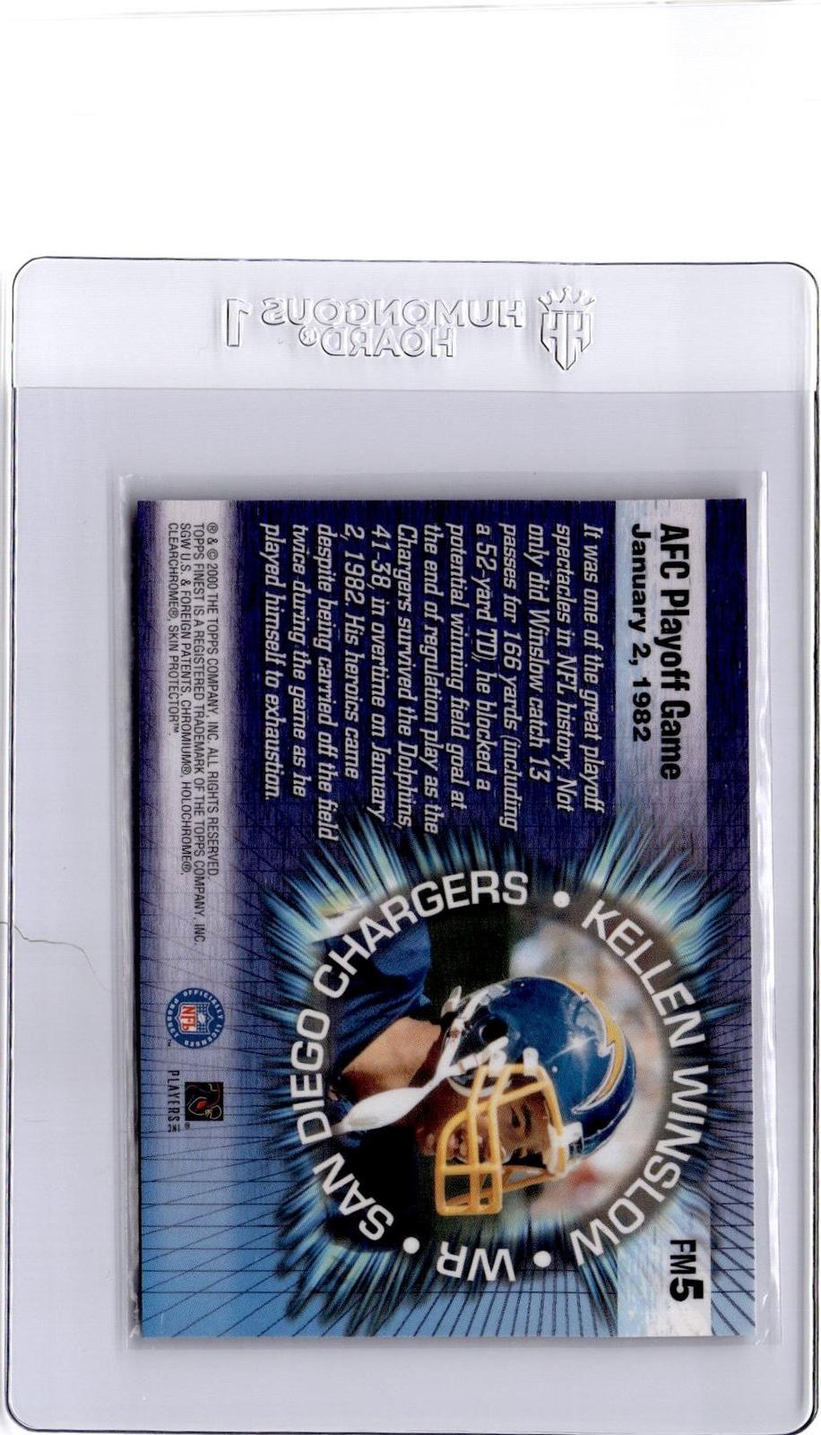 2000 Finest #FM5 Kellen Winslow Finest Moments