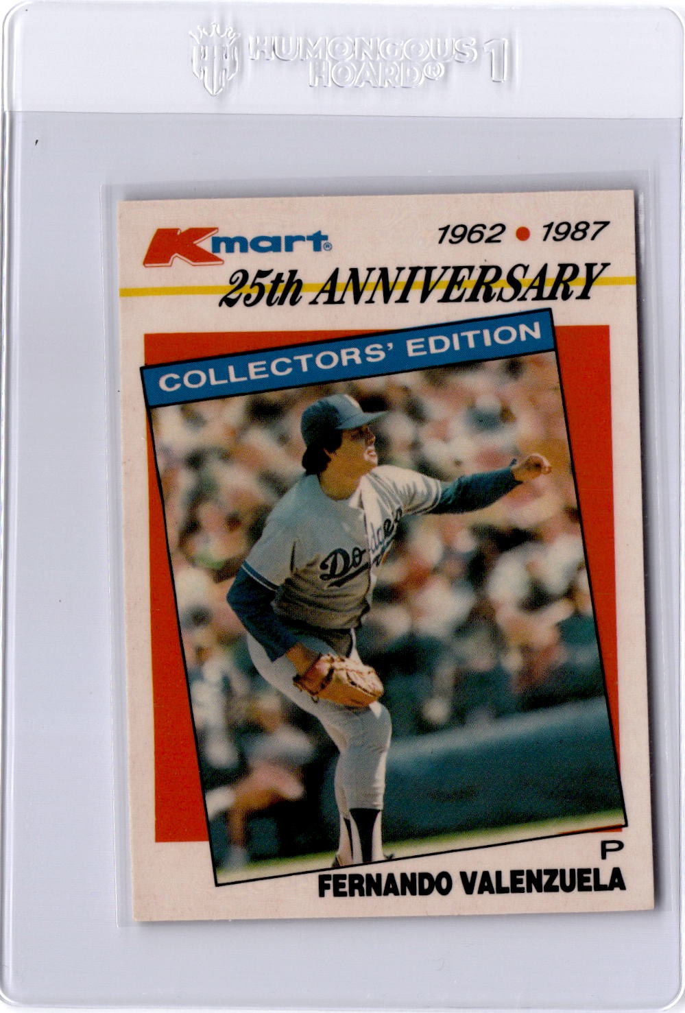 1987 Topps Kmart 25th Anniversary Baseball's Stars Decades Fernando Valenzuela