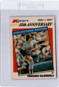 1987 Topps Kmart 25th Anniversary Baseball's Stars Decades Fernando Valenzuela