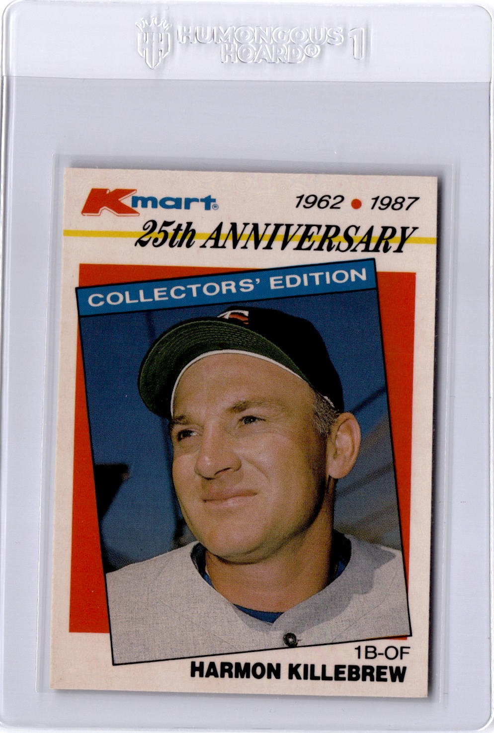 1987 Topps Kmart 25th Anniversary Baseball's Stars of Decades Harmon Killebrew