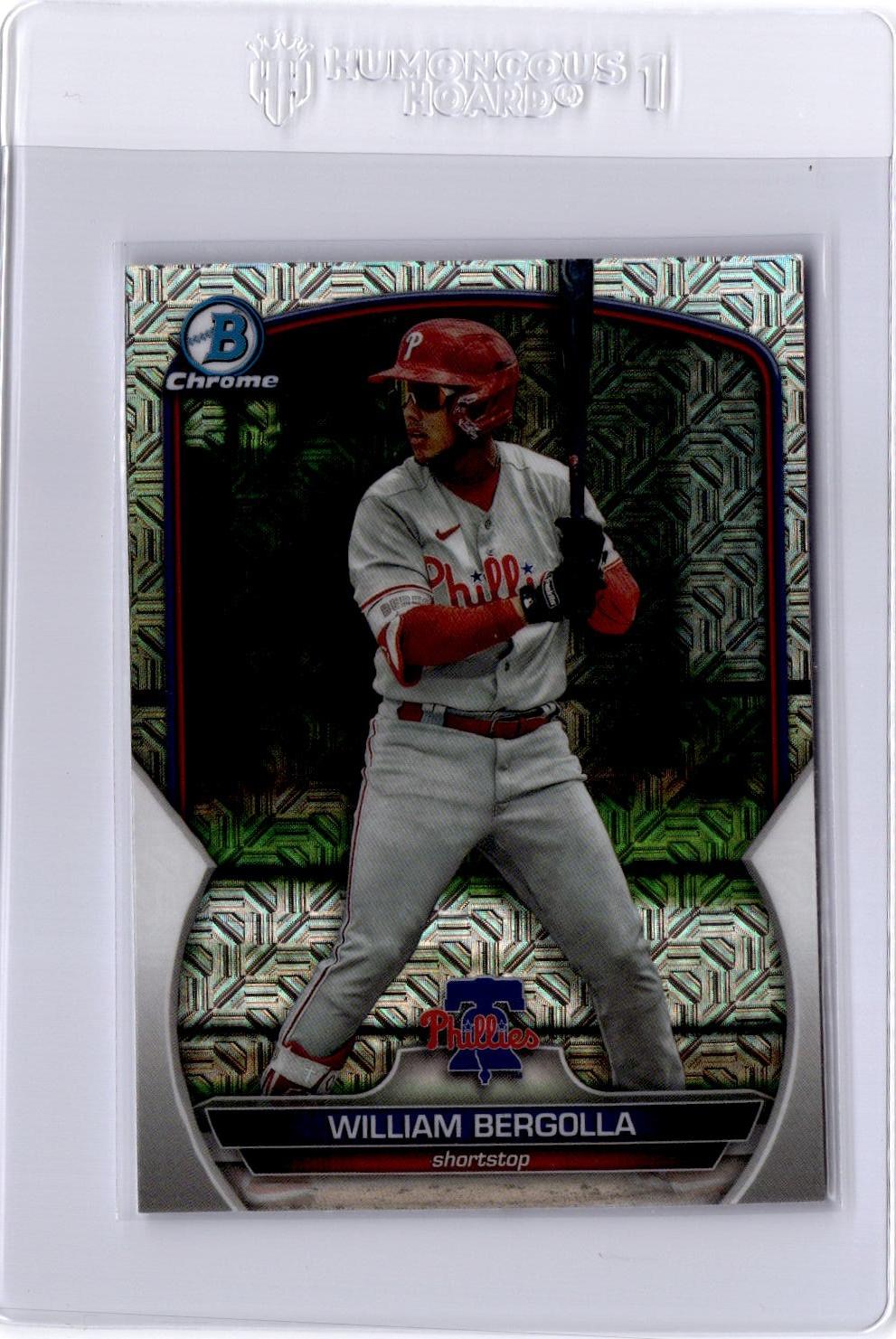 2023 Bowman Chrome #BCP-232 William Bergolla Prospects Mojo Refractor