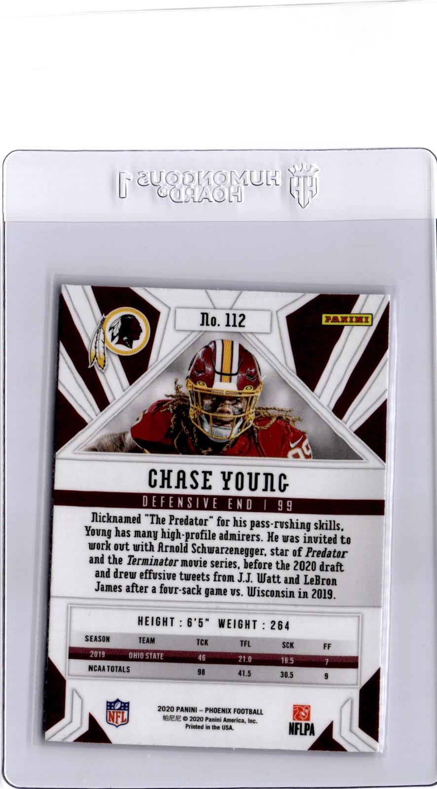 2020 Panini Phoenix #112 Chase Young Fire Burst