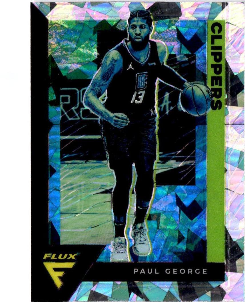 2020-21 Panini Flux #74 Paul George Fanatics Cracked Ice