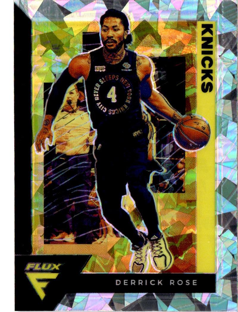 2020-21 Panini Flux #119 Derrick Rose Fanatics Cracked Ice
