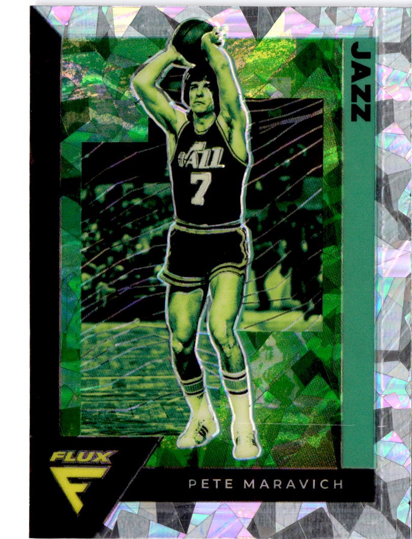 2020-21 Panini Flux #200 Pete Maravich Fanatics Cracked Ice