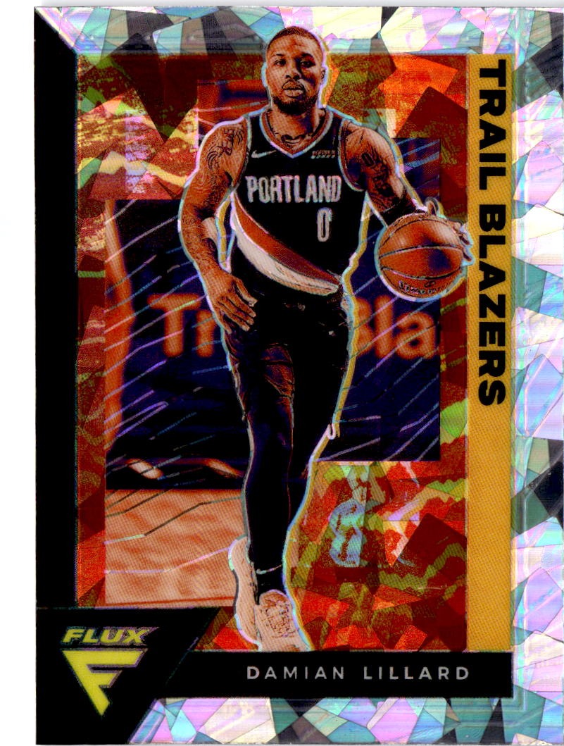2020-21 Panini Flux #146 Damian Lillard Fanatics Cracked Ice