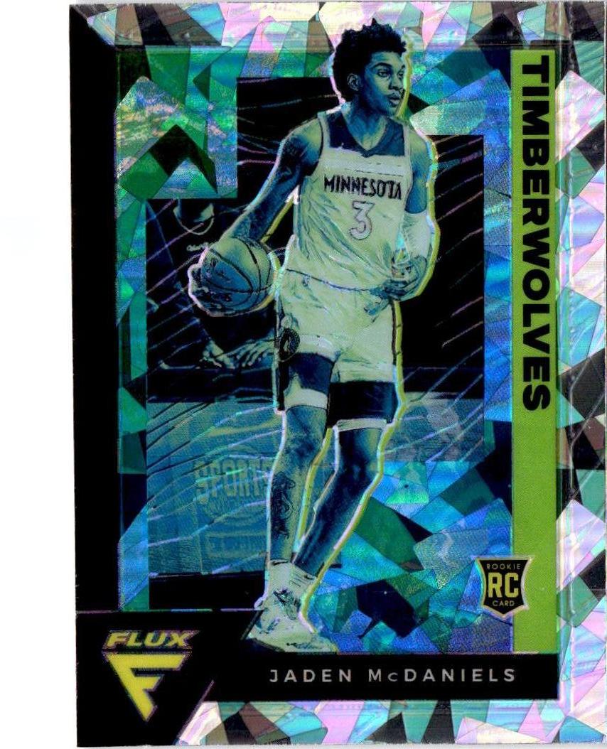 2020-21 Panini Flux #232 Jaden McDaniels Fanatics Cracked Ice