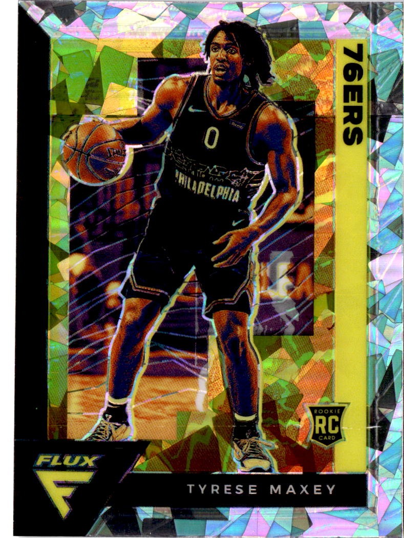 2020-21 Panini Flux #208 Tyrese Maxey Fanatics Cracked Ice