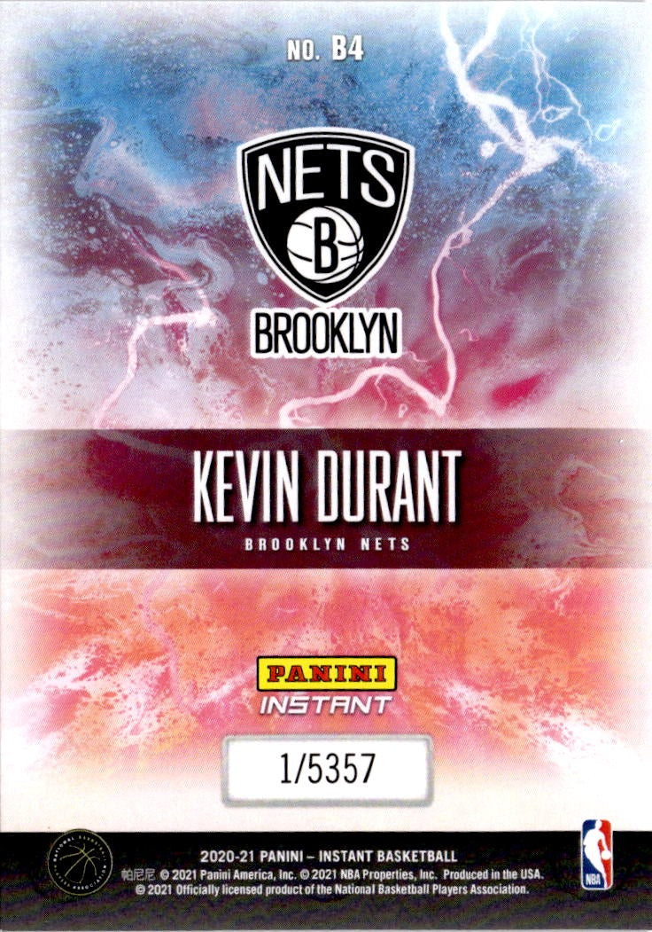 2020-21 Panini Instant NBA Breakaway #B4 Kevin Durant