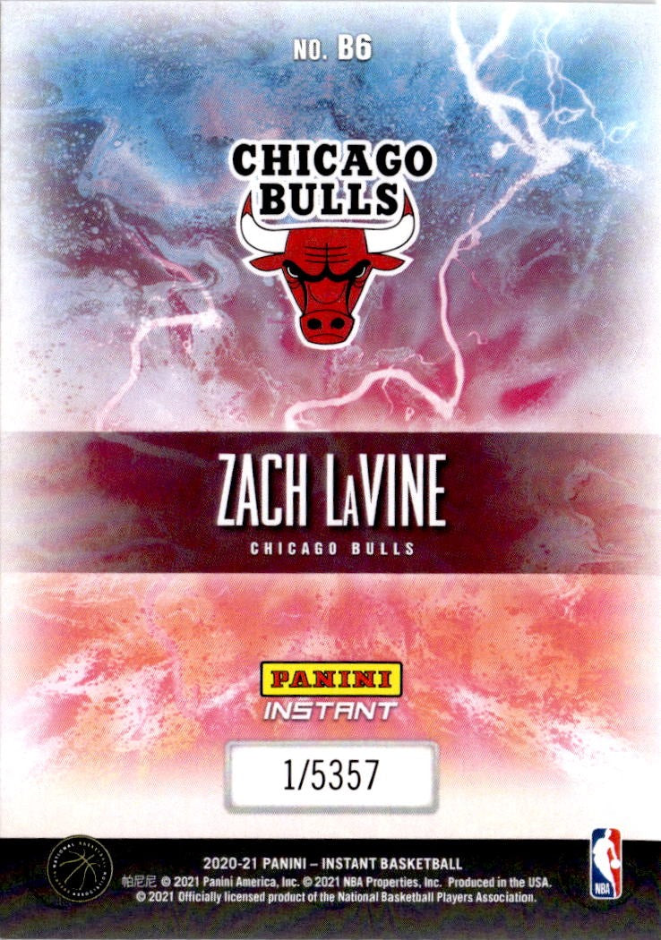 2020-21 Panini Instant NBA Breakaway #B6 Zach LaVine