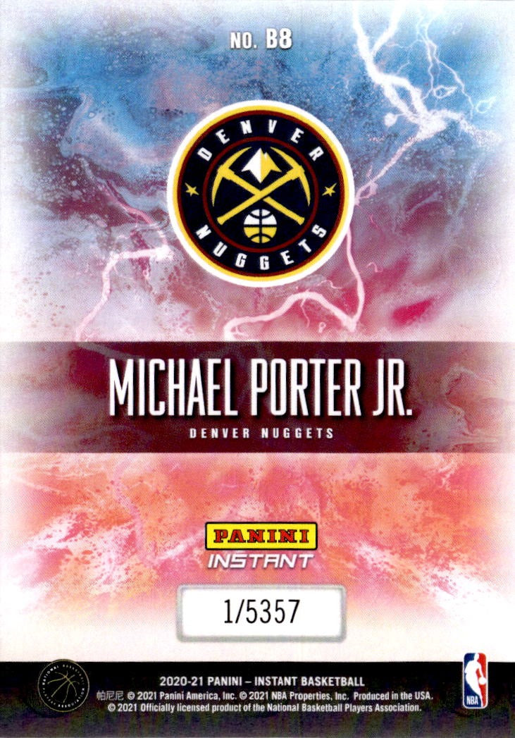 2020-21 Panini Instant NBA Breakaway #B8 Michael Porter Jr.
