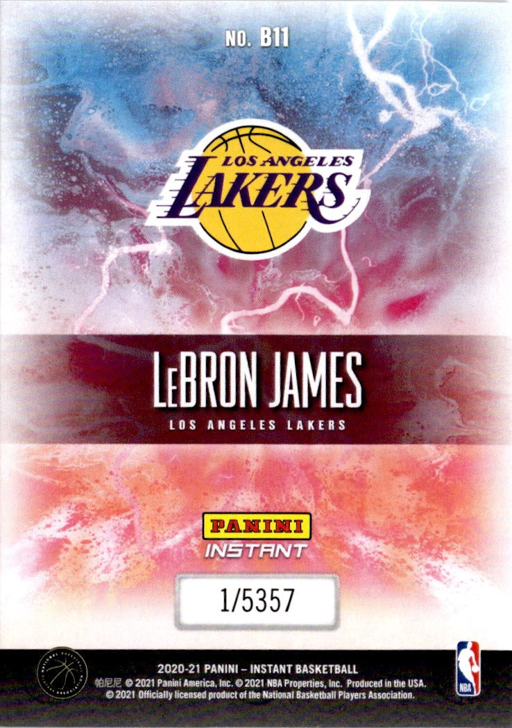 2020-21 Panini Instant NBA Breakaway #B11 LeBron James
