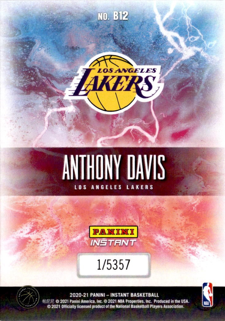 2020-21 Panini Instant NBA Breakaway #B12 Anthony Davis