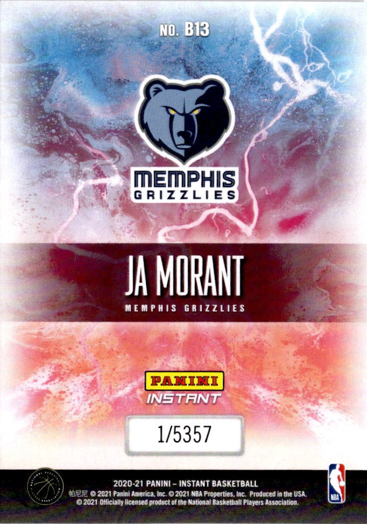 2020-21 Panini Instant NBA Breakaway #B13 Ja Morant