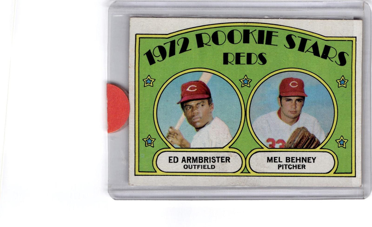 1972 Topps #524 Reds 1972 Rookie Stars (Ed Armbrister / Mel Behney)