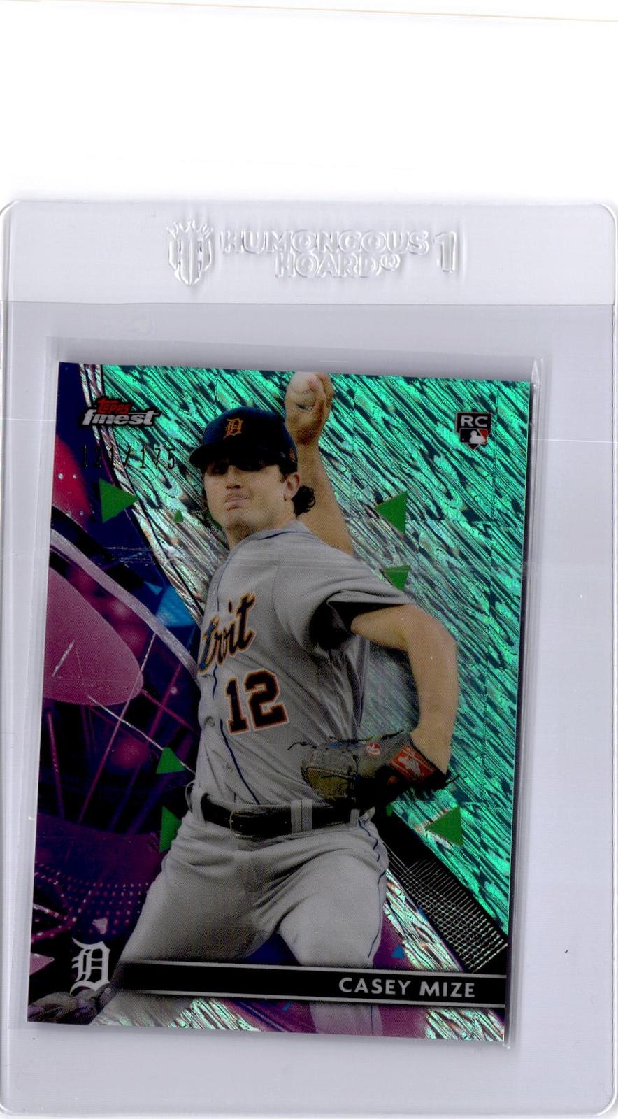 2021 Finest #73 Casey Mize Aqua Shimmer Refractor #/175