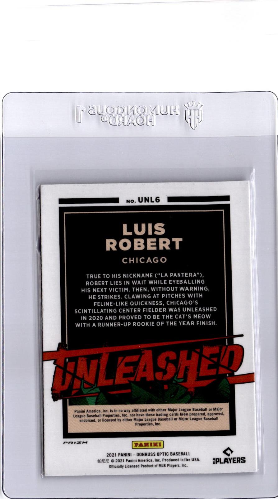 2021 Donruss Optic #UNL6 Luis Robert Unleashed Holo