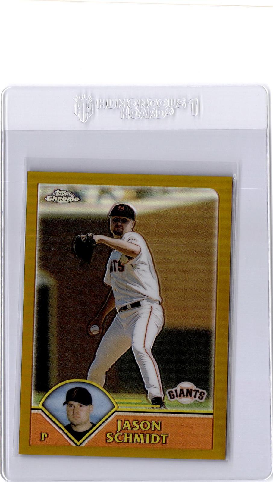 2003 Topps Chrome #302 Jason Schmidt Gold Refractor #/449