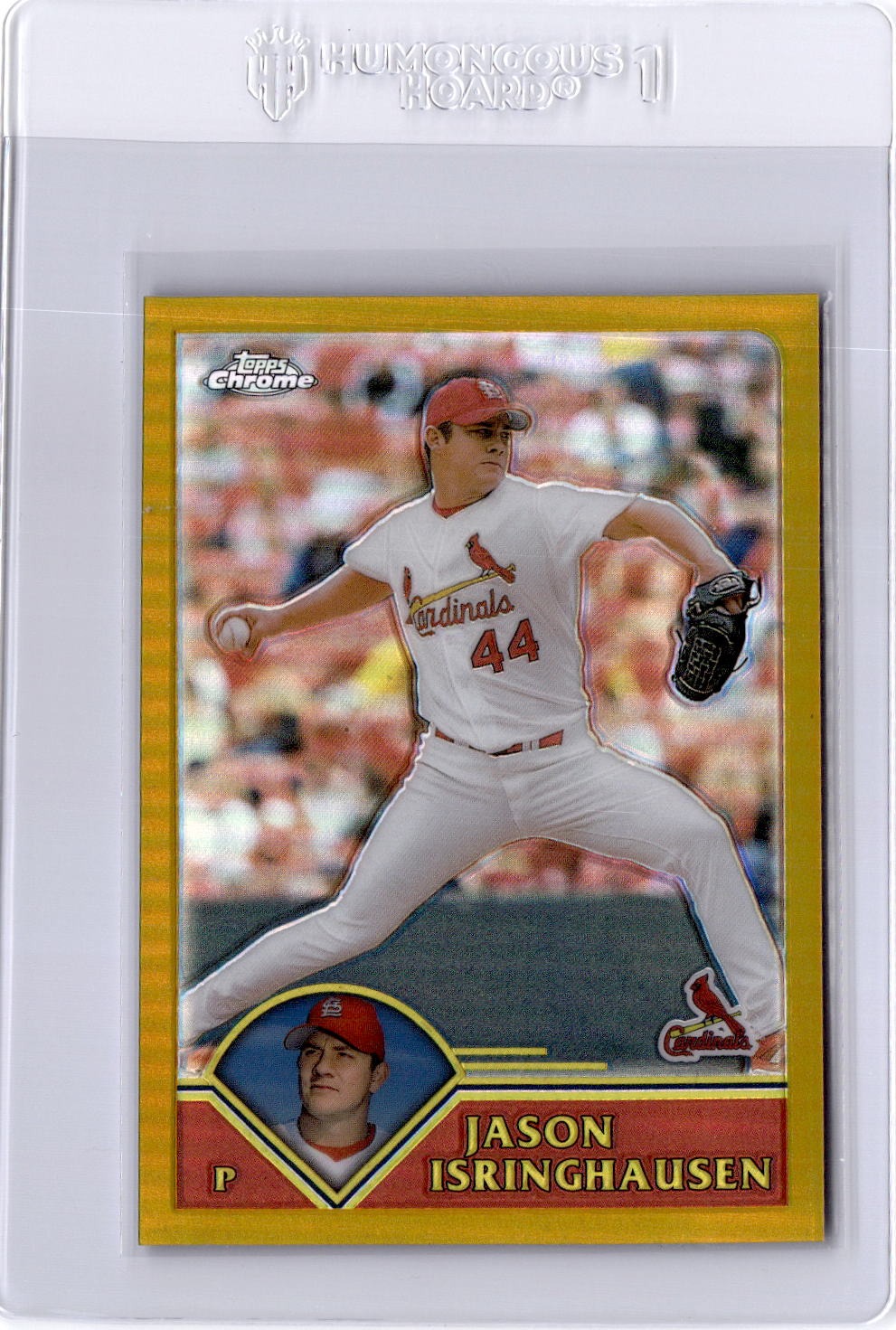 2003 Topps Chrome #124 Jason Isringhausen Black Refractor #/199