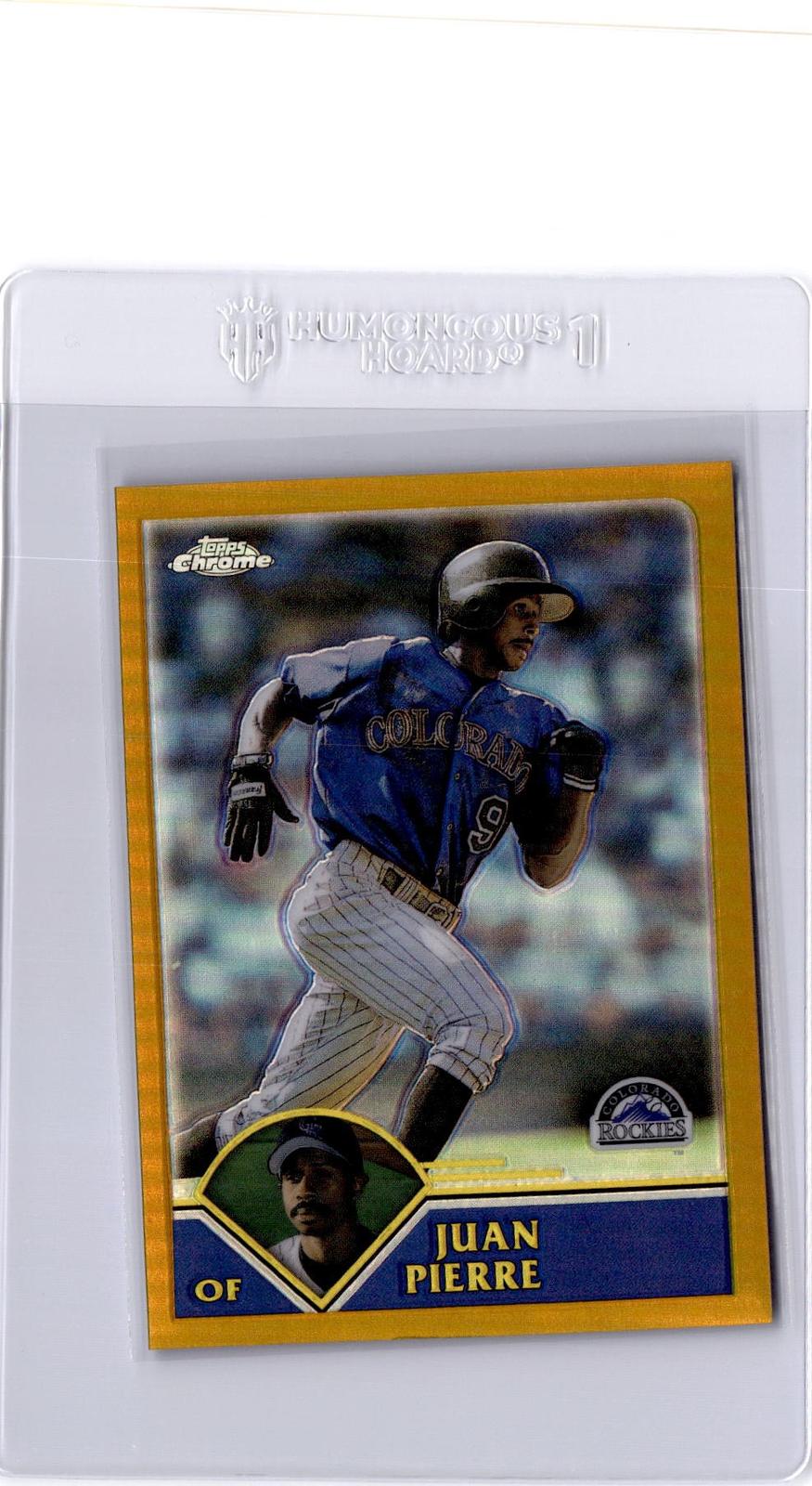 2003 Topps Chrome #153 Juan Pierre Gold Refractor #/449