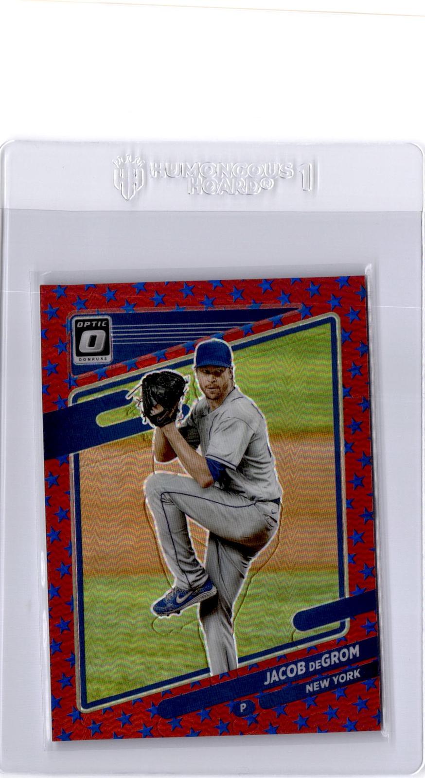 2021 Donruss Optic #160 Jacob deGrom Freedom : "The Big Apple" #/45