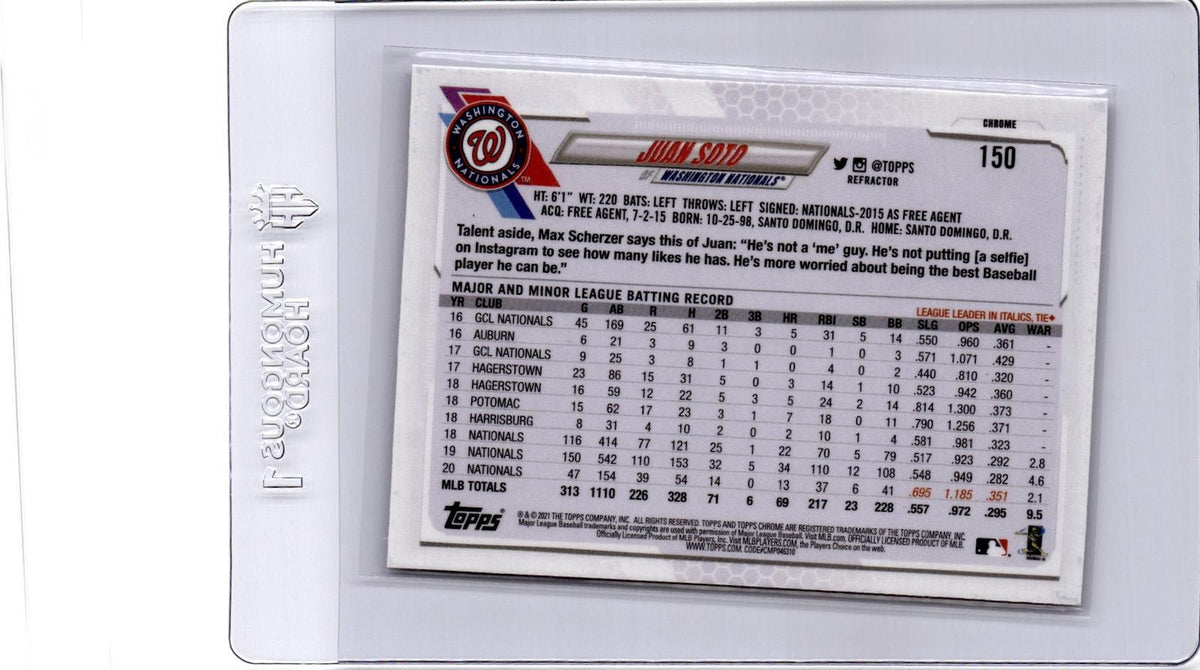 2021 Topps Chrome #150 Juan Soto Refractor