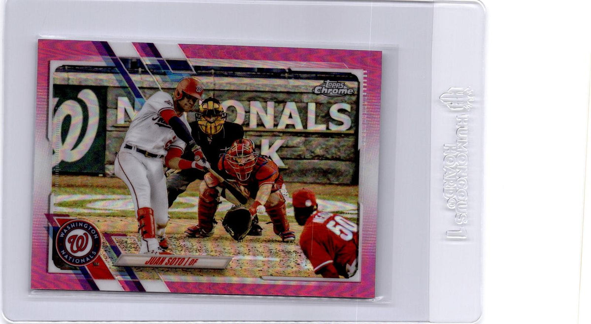 2021 Topps Chrome #150 Juan Soto Pink Refractor