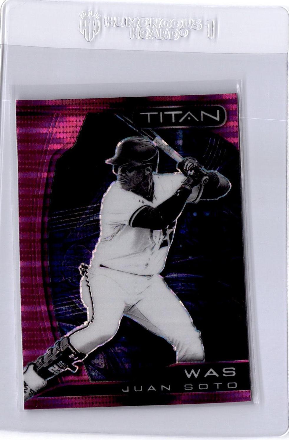 2022 Panini Chronicles #21 Juan Soto Titan Pink Pulsar