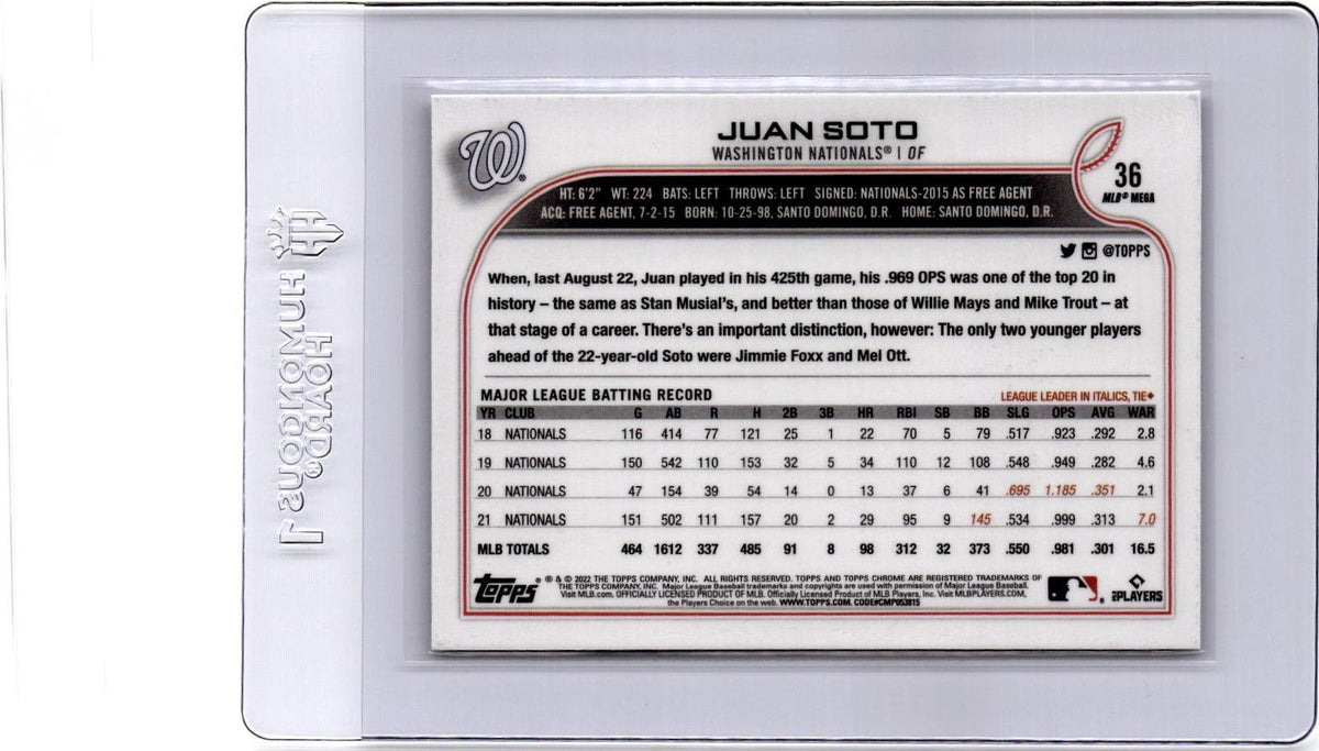 2022 Topps Chrome Logofractor Edition #36 Juan Soto