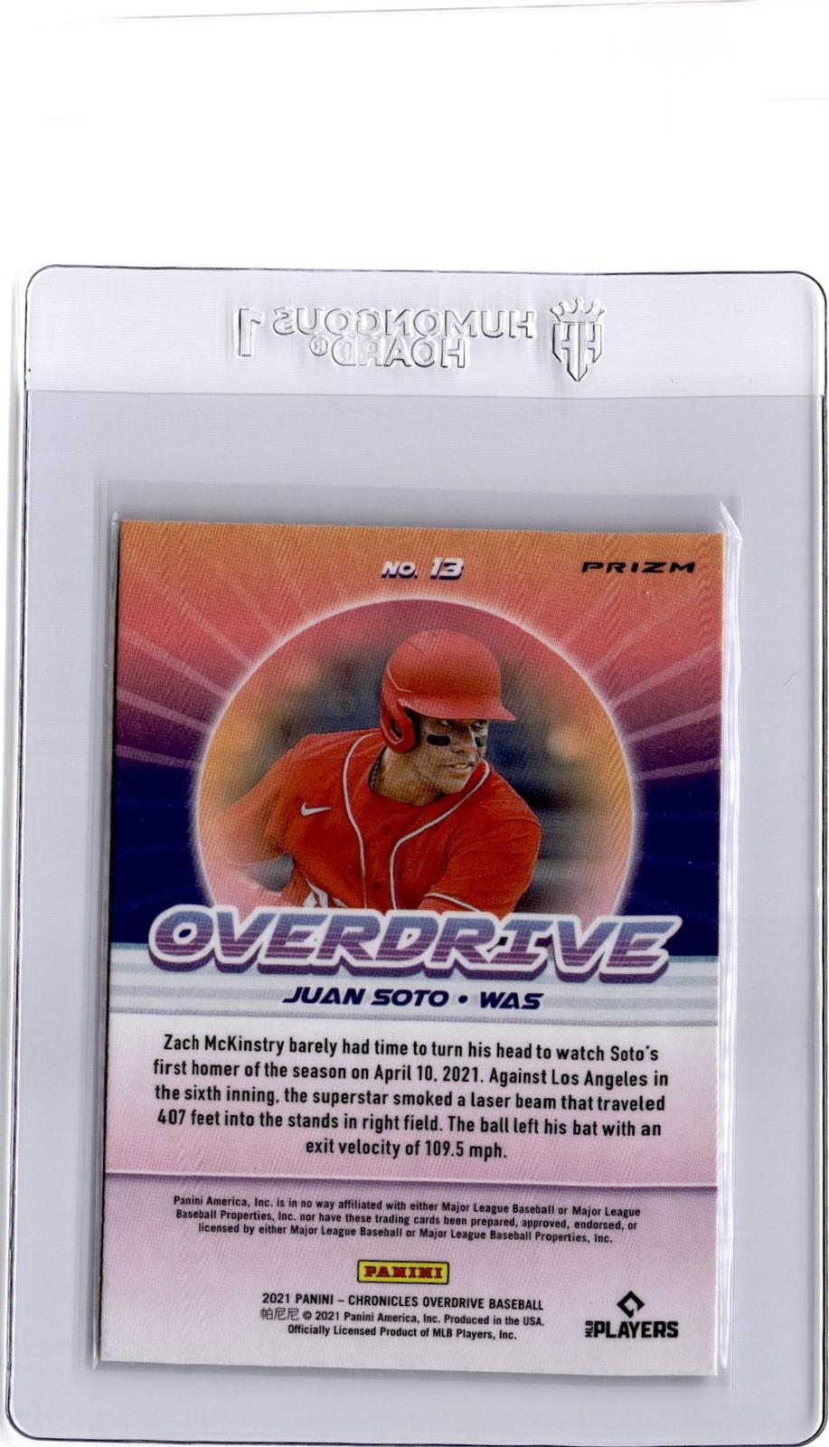 2021 Panini Chronicles #13 Juan Soto Overdrive Building Blocks