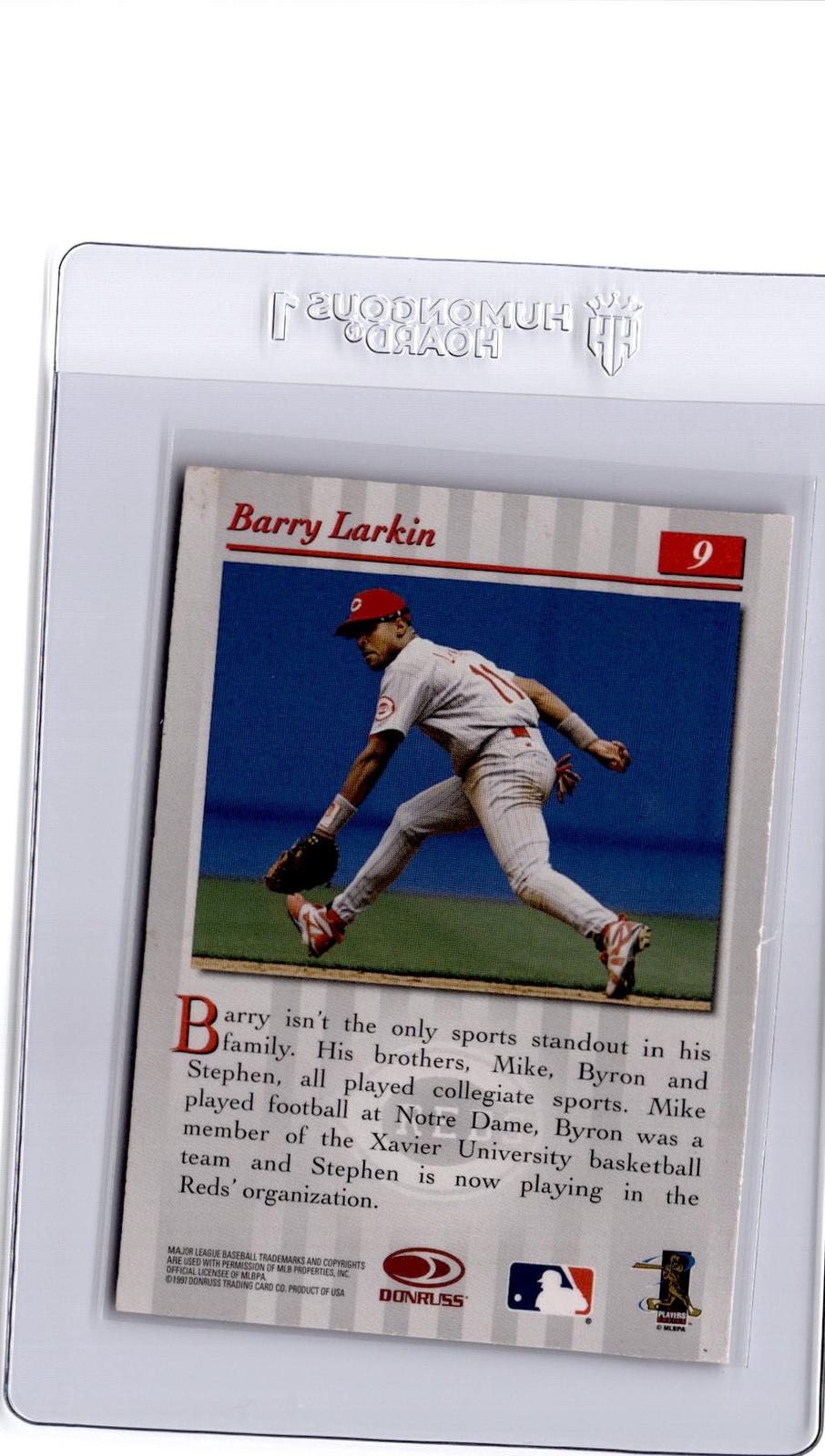 1997 Studio #9 Barry Larkin Press Proofs Gold