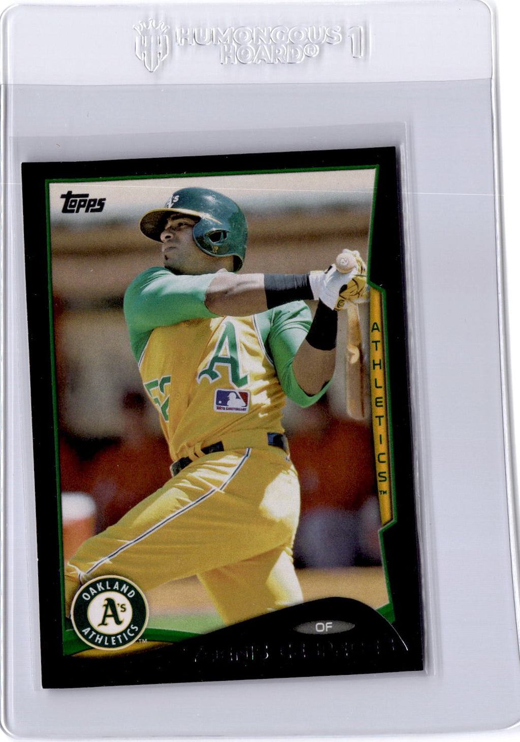 2014 Topps #14 Yoenis Cespedes Black #/63