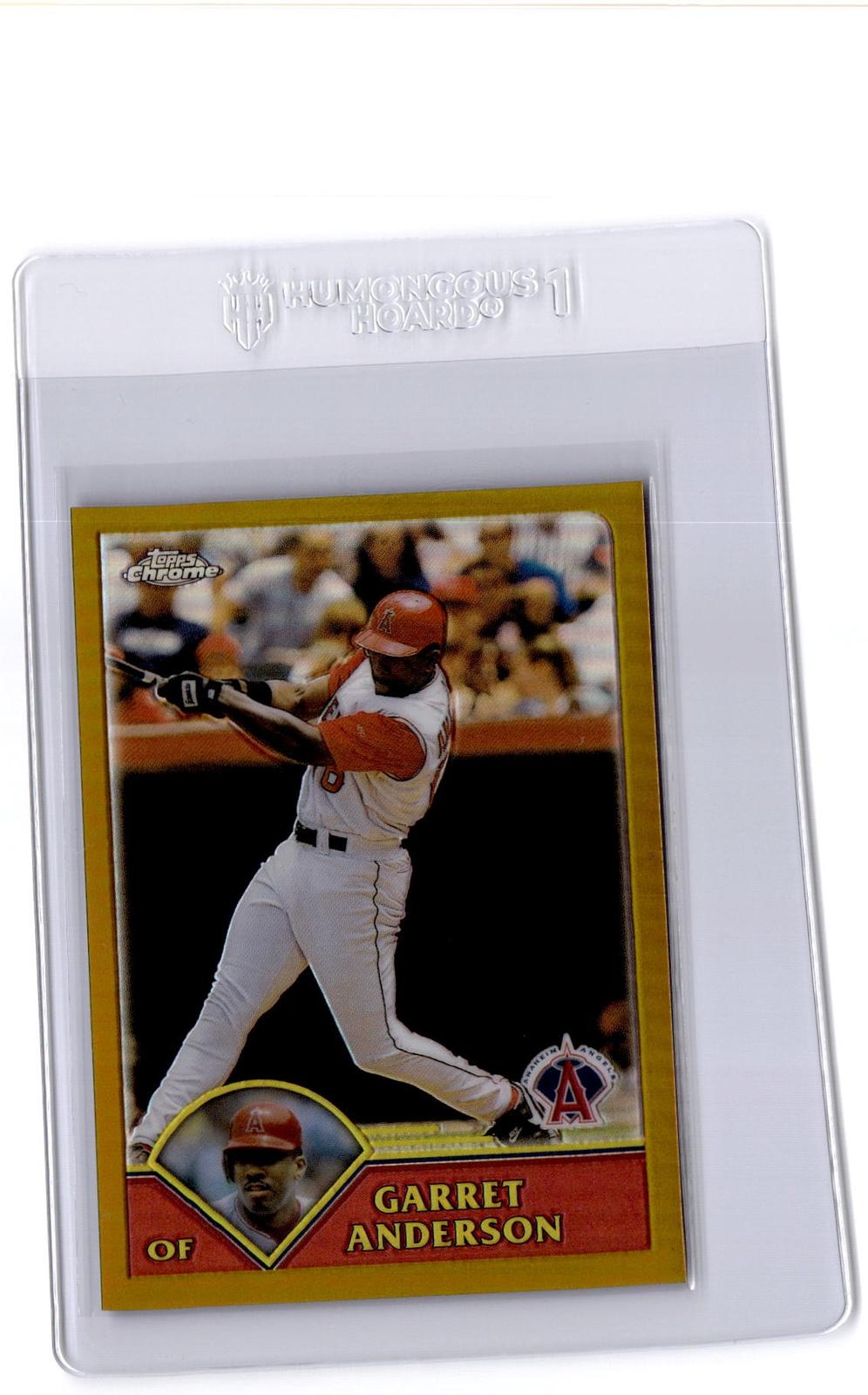2003 Topps Chrome #403 Garret Anderson Gold Refractor #/449