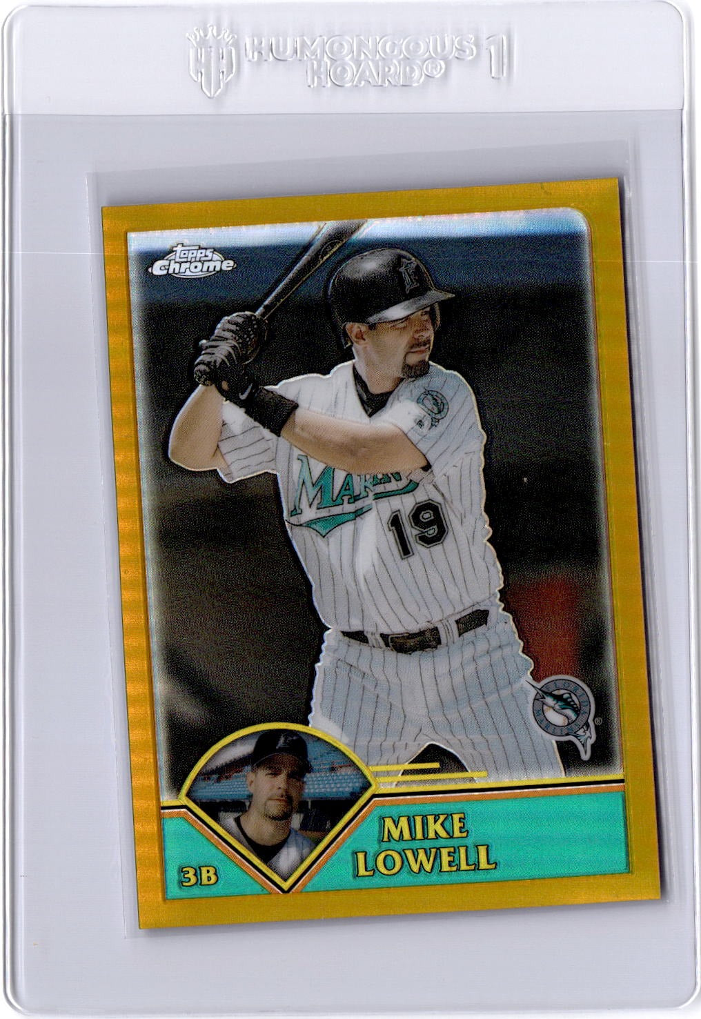 2003 Topps Chrome #80 Mike Lowell Gold Refractor #/449