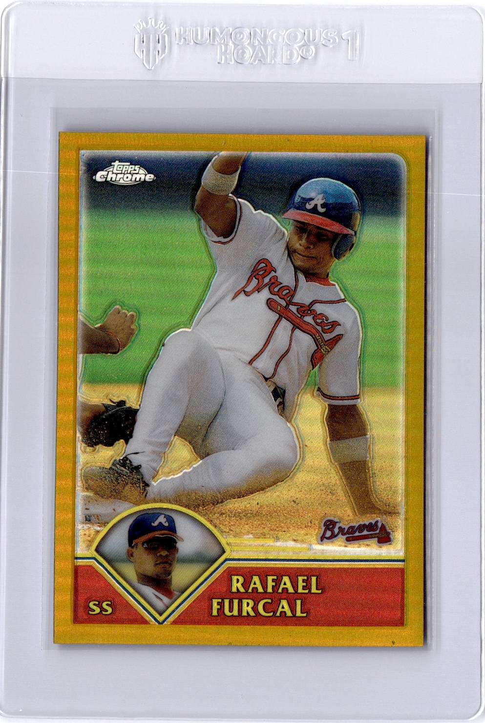 2003 Topps Chrome #113 Rafael Furcal Gold Refractor #/449