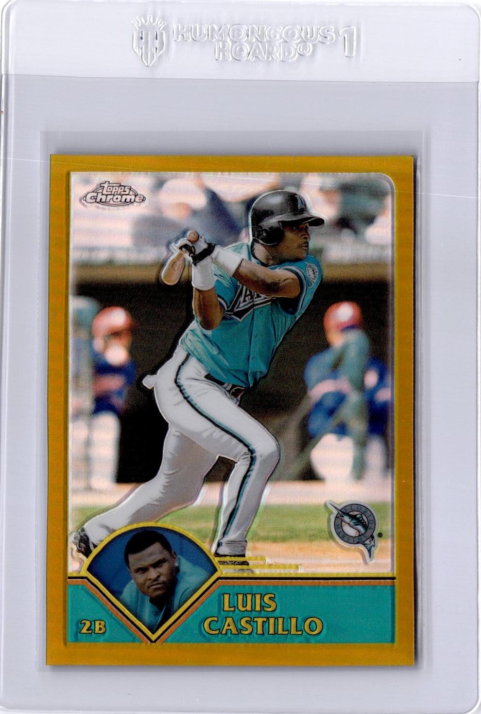 2003 Topps Chrome #52 Luis Castillo Gold Refractor #/449