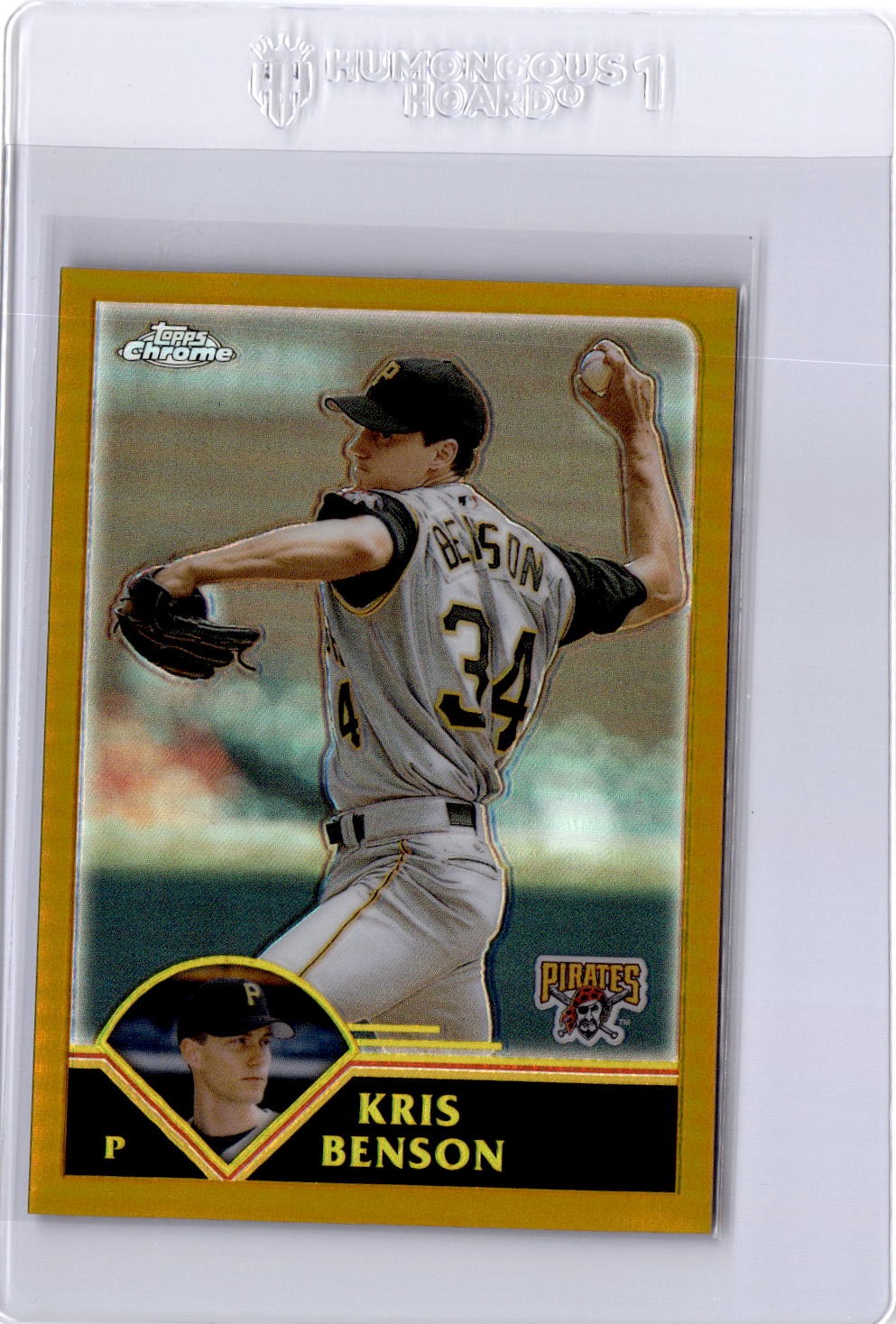 2003 Topps Chrome #383 Kris Benson Gold Refractor #/449