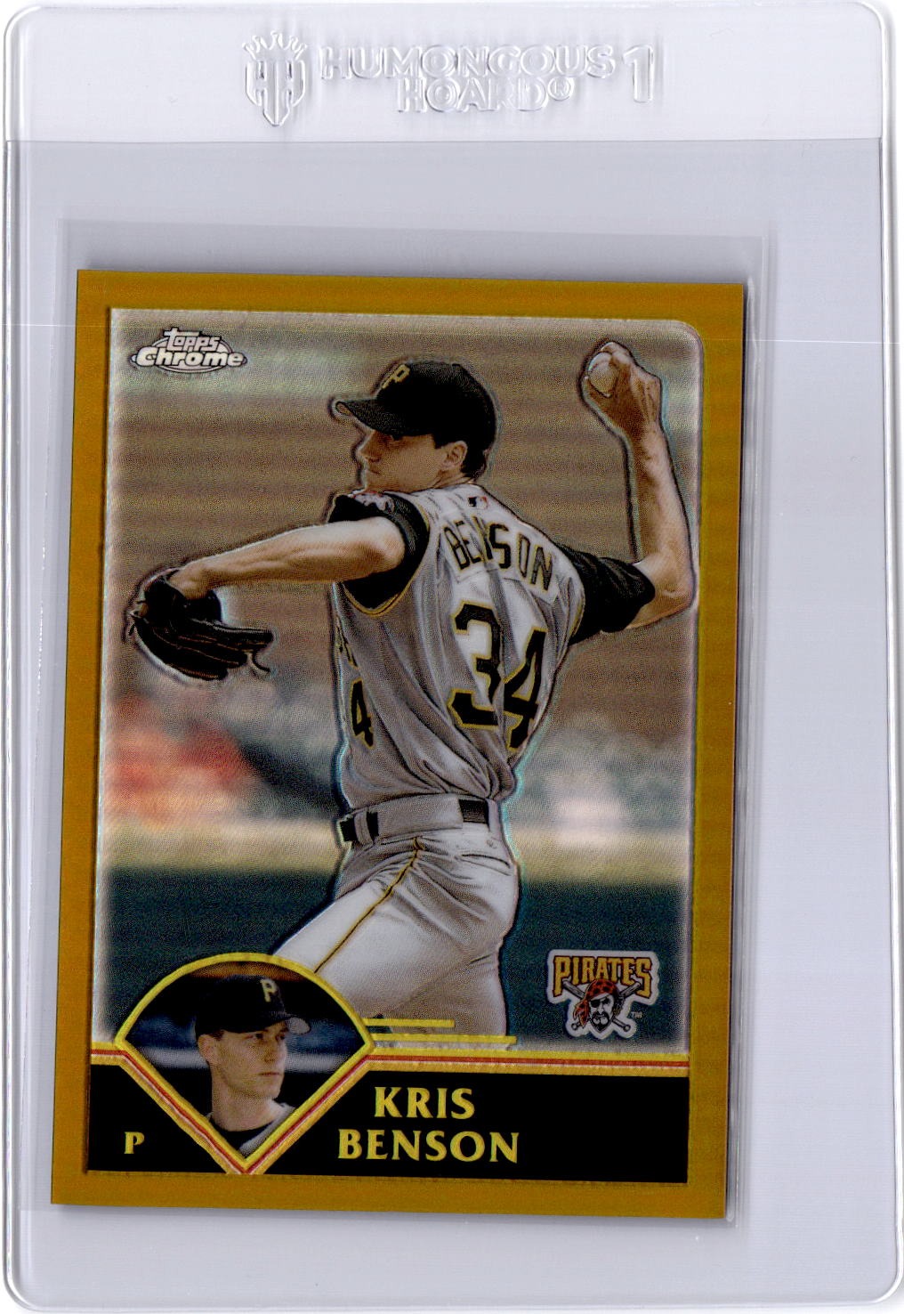 2003 Topps Chrome #383 Kris Benson Gold Refractor #/449
