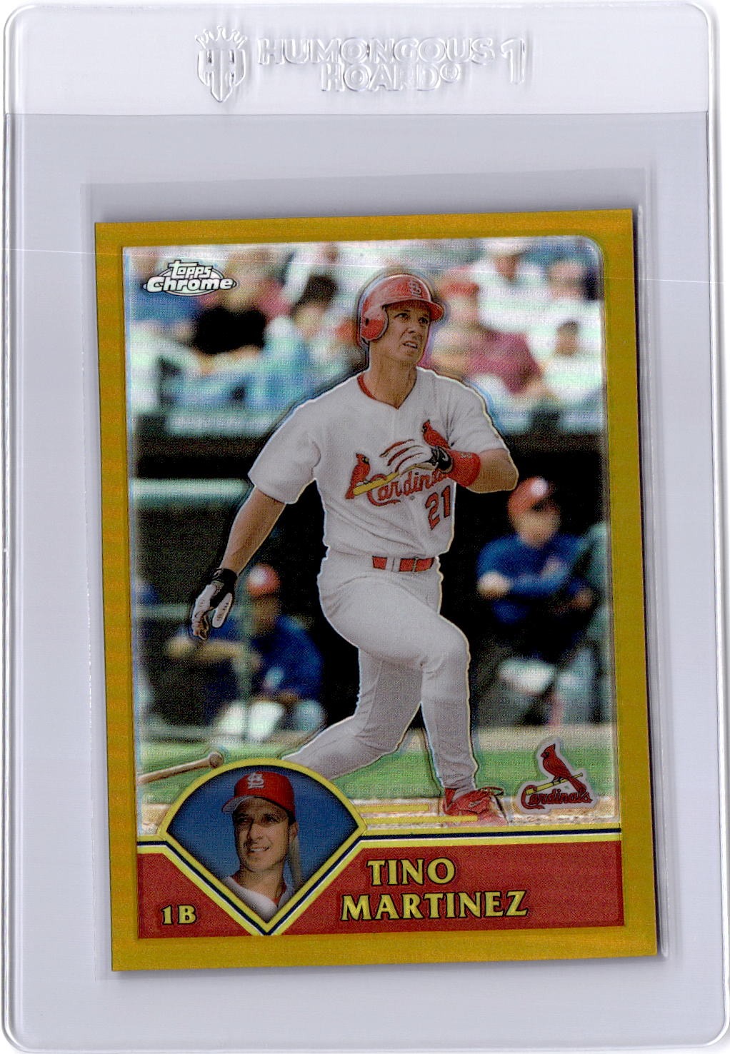2003 Topps Chrome #122 Tino Martinez Gold Refractor #/449