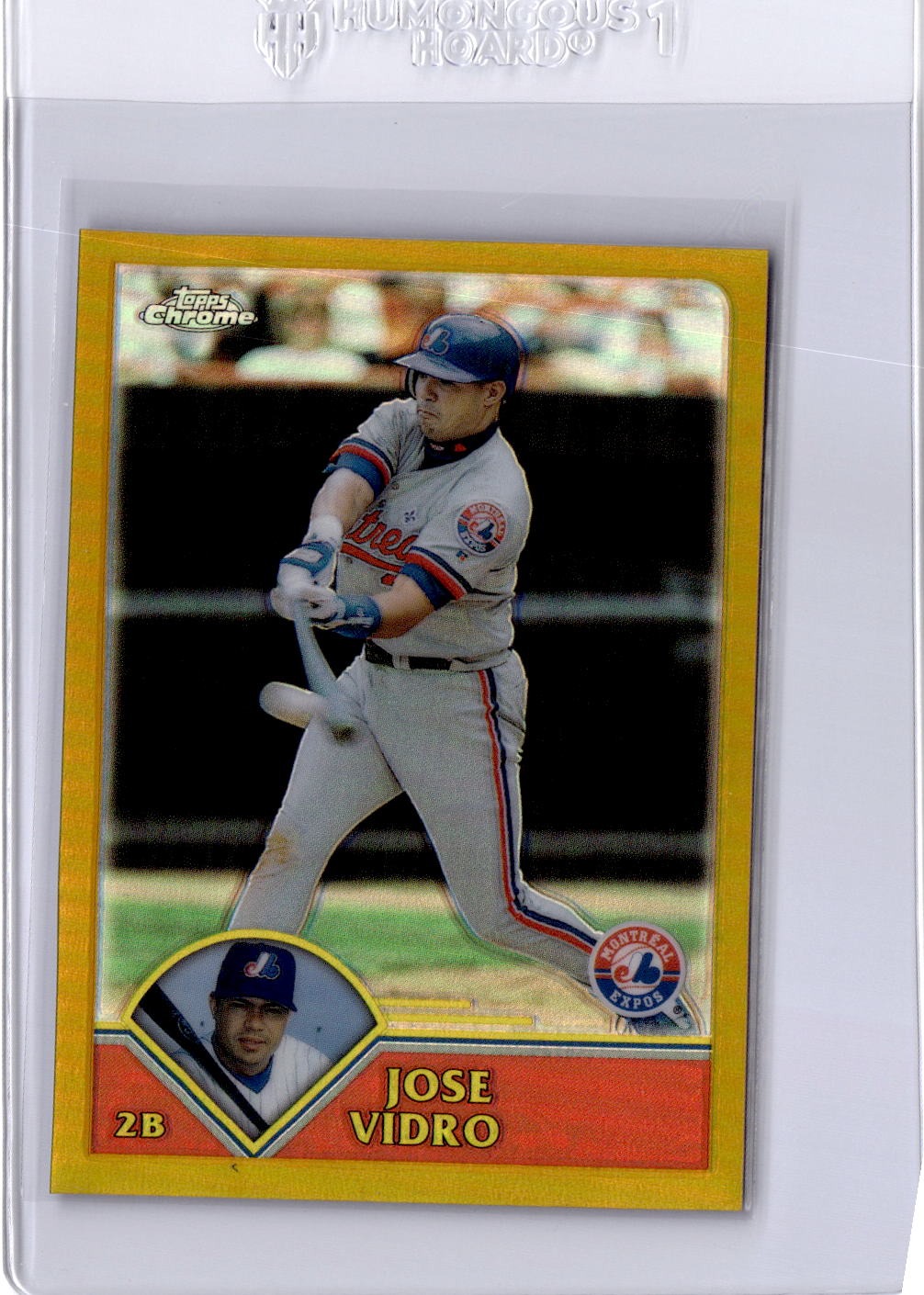 2003 Topps Chrome #94 Jose Vidro Gold Refractor #/449