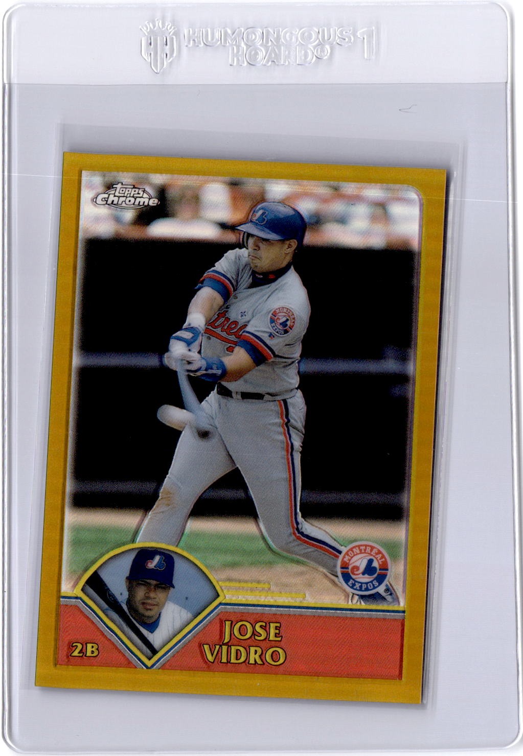 2003 Topps Chrome #94 Jose Vidro Gold Refractor #/449